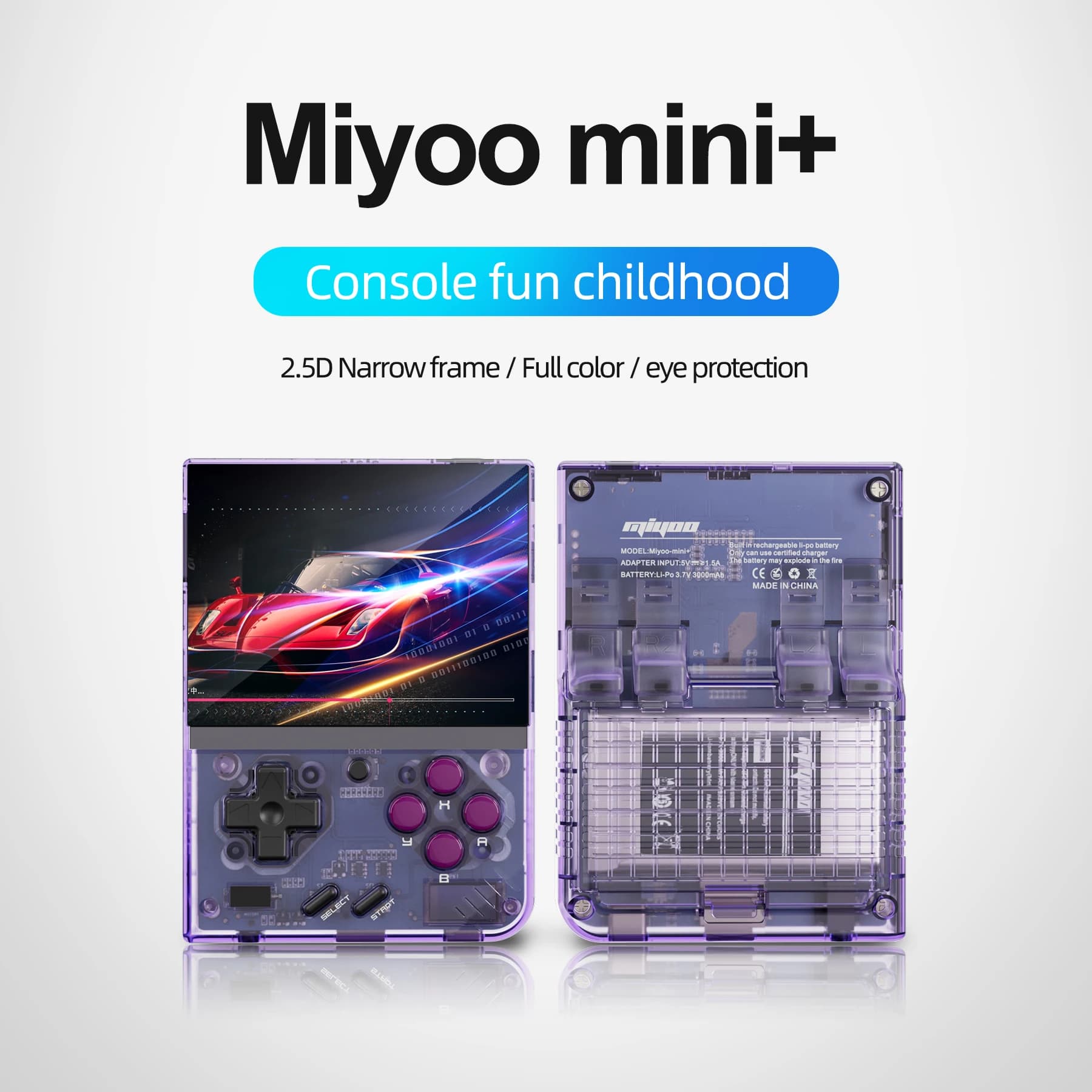 MIYOO Mini Plus — קונסולת משחקים רטרו ניידת 3.5"